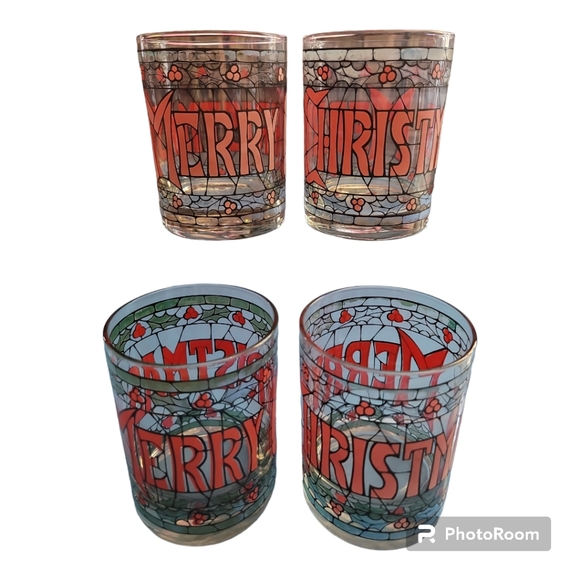 Cera Glass Co. Dining Cera Glass Co Oz Glasses 4 Merry Christmas